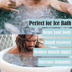 6Pcs Ice Mold for Ice Bath, YINOWON Large Silicone Ice Block Molds for Ice Bath, Large Ice Cube Molds for Cold Plunge Or Coolers, Ice Tray for Bath (Black and Gray)