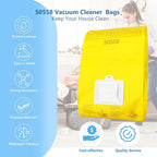 25 Pack Replacement Vacuum Bags Compatible with Kenmore Canister Type C/ 5055, 50555 50557,50558,and Panasonic Type C-5 C-18-Premium Canister Vacuum Bags