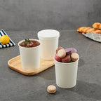 JOLLY PARTY 25pack 32oz Paper Soup Containers with Lids, Disposable Food Cups, White Ice Cream Bowls, Paper food Storage with Vented Lids, for Restaurants, To-Go Lunch