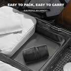 Real Leather Pocket Knife Roll with 6 Slots – Folding Knife Display Bag, Tactical Outdoor EDC Storage Protector, Compact Mini Case for Knives