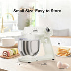 8.45 QT Digital Dough Mixer,10 Speed Large Capacity Kitchen Stand Mixer with Digital Timer & Tilt-Head, Electric Mixer with Whisk Dough Hook Mixing Beater for Baking,Cakes,Cookie,Bread,Salad(Beige)