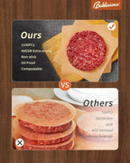 Baklicious 1100Pcs 5.5x5.5" Patty Paper - Elevate Burger Experience! Unbleached, Non-Stick Squares for Perfect Patties, Cookies, Food Storage, Sweet Candies Wrapping!