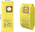 AH10243 Disposable Vacuum Bag for Hoover Commercial CU2 Vacuum Cleaner CH54013 CH54015 CH54113 CH54115 Upright Bags for HushTone Replacement, Yellow (10 Pack)
