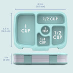 Bentgo Kids Prints Leak-Proof, 5-Compartment Bento-Style Kids Lunch Box - Ideal Portion Sizes for Ages 3-7, Durable, Drop-Proof, Dishwasher Safe, & PFAS & BPA-Free Materials (Sea Life)