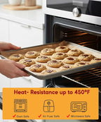 200 Pcs Parchment Paper Baking Sheets, 9x13 Inch Non-Stick Pre Cut Baking Parchment Sheets for Oven & Air Fryer, Ideal for Bread, Cookies & Cakes (Unbleached)