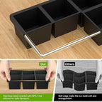 Samuelworld Premium Ice Tray Combo (3 Pack), Large Ice Sphere Maker & New Upgraded Ice Cube Trays, Food Grade, Easy To Use, Spill-Free Integrated Funnels, Whiskey Bourbon Cocktails, Black