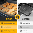 Parchment Paper Sheets for Baking 9-13 IN Precut Non-Stick Parchment Paper Unbleached Baking Sheet Paper for Air Fryer,Baking,Grilling,Steaming,Oven Suitable For Bread Cake Cookies 200pcs