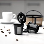 2 Reusable K Cups and Basket Coffee Filter for Keurig K-Duo Hot & Iced Single Serve & Carafe Coffee Maker with MultiStream Technology (Gen 2)