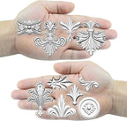 Baroque Medallion Mold for Polyclay Air Dry Clay Plaster