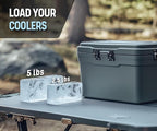 Alaskey® Extra Large Ice Block Mold 2.5 lbs (2-Pack) | Create Perfect Reusable Ice Bricks | Professional Silicone Mold for Crafting Giant Ice Cubes, Ideal for Ice Baths, Coolers, Bartender Accessories