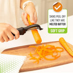 Spring Chef Premium Swivel Vegetable Peeler, Soft Grip Handle and Ultra Sharp Stainless Steel Blades - Perfect Kitchen Peeler For Veggie, Fruit, Potato, Carrot, Apple - Black