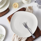 Stone Lain Delilah Dinner Plate 6-Piece Dish Set, Porcelain, Cream