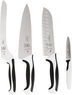 Mercer Culinary Millennia 5-Piece Magnetic Board Set Knife Block, White