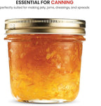 Bormioli Rocco Quattro Stagioni 6.75 oz Glass Preserving Jar (Set of 6) - Wide‑Mouth Twist‑Top Canister with Airtight Seal - Bee embossed Storage & Serving Vessel - Made in Italy, BPA‑Free