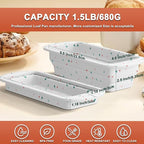 Collapsible Silicone Loaf Pan with Metal Reinforced Frame,Bread Pans for Homemade Bread, Non-Stick Baking Pans, Silicone Baking Mold,Loaf Pans for Baking Bread 9 x 5