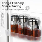 Glass Cold Brew Coffee Maker with Extended Fine Mesh Filter, Tea Infuser Bottle Iced Coffee Maker with Thick Borosilicate Glass (750ml/24oz)
