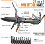 Nephew Gifts from Auntie, Multitool Knife, Gifts for Nephew, Nephew’s Christmas Practical Gift, Nephews Birthday Present, Gift for Camping, Hiking, Fishing, 20 in 1 Multitool