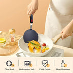 Silicone Spatula Turner, Wide Pancake Spatulas for Nonstick Cookware Pan, Heat Resistant 600°F, Thin Flexible Cooking Spatula for Kitchen Use, Flipper for Omelette Egg Fish, Dishwasher Safe, Black