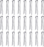 24 Pack Premium Small Serving Tongs,Dmoera Mini Stainless Steel Appetizer Tongs, 5 Inch(12.7cm)