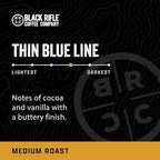 Black Rifle Coffee Company Thin Blue Line, 12 Count, Medium Roast K Cups - Single Serve K Cups Coffee Pods - Kcup Pods Compatible with Keurig 1.0 & 2.0 - Made from Arabica Beans
