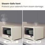 VAL CUCINA 7-in-1 Steam Convection Oven Countertop with Air Fry, Bake, Sous Vide, Ferment, Built-in Recipes | Anti-Scalding, Self Clean, Food-grade Stainless Steel Cavity & Accessories | 1500W