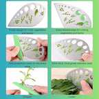 Herb Stripper – 9-Hole Stainless Steel Herb Peeler for Quick Leaf Stripping – Multi-Purpose Kale, Rosemary, and Basil Stripper with Cutting Edge – Durable & Easy to Clean Kitchen Gadget (2)