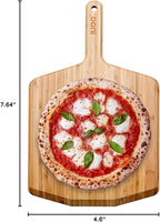 Ooni 12” Bamboo Wood Pizza Peel –12 Inch Pizza Spatula Paddle, Wooden Pizza Cutting Board, Pizza Oven Accessories