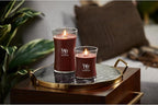 WoodWick Smoked Walnut & Maple Holiday Candle Gifts for Women and Men, 9.7 oz Medium Hourglass Candle with Crackling Wick