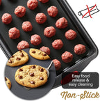 Eatex Nonstick Bakeware Sets with Baking Pans Set, 39 Piece Baking Set with Muffin Pan, Cake Pan & Cookie Sheets for Baking Nonstick Set, Steel Baking Sheets for Oven with Red Kitchen Utensils Set