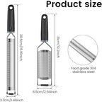 4Pcs Stainless Steel Grater for Different Food Grater with Non-Slip Handle for Vegetables Cheese Shredder and Lemon