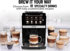Zulay Magia Fully Automatic Espresso Machine With Grinder - 19 Customizable Coffee Options - Auto-Cleaning For Easy Maintenance - Milk-Foam System For Latte, Cappuccino, Macchiato - New Silver