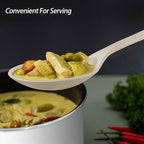 Silicone Slotted Spoons for Cooking - Extra Large Kitchen Spoons for Mixing, Serving, & Stirring - 600°F Heat-Resistant Non Stick Utensils Skimmer- Dishwasher Safe, Khaki