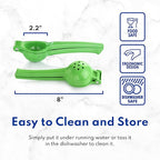 New Star Foodservice 42849 Enameled Aluminum Lime Squeezer, Green