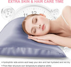 Mulberry Silk Pillow Cases 2 Pack Standard Size 20x26 Inches with Hidden Zipper, Ultra Smooth and Soft Breathable Cooling Silk Satin Pillowcase Set of 2, Better for Hair and Skin, Gifts for Women Men