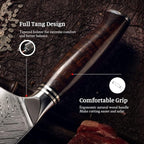 YARENH Damascus Chef Knife 8 Inch with Sheath, Professional Kitchen Knife, 73 Layers Damascus High Carbon Steel, Full Tang Sandalwood Handle, FYW Series