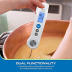 Sper Scientific Dual Function Infrared & Probe Food Safety Thermometer 800115 - Non-Contact Infrared Surface Temperature & Foldable Probe for Internal Temps, Fast & Accurate for Kitchens & more - 4 pc
