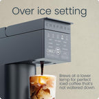 Chefman Caffeinator Single Serve Coffee Maker, Brew Kcups & Grounds, Drip Coffee Machine with Brew Strength Settings, Iced Coffee Function, 48 oz. Removable Water Reservoir - Includes 4 Filters