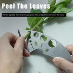 Herb Stripper 9 Holes, Stainless Steel Kitchen Herb Stripping Tool Loose Leaf Kale Razor Metal Leaf Pealer for Kale, Chard, Collard Greens, Thyme, Rosemary, Basil (1Pcs)