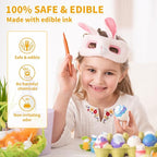 Jewem Edible Markers for Cookie Decorating,8Pcs Ultra Fine Tip(0.5mm) Food Coloring Pens, Upgrade Double Side Food Grade Pens for Decorating Fondant Cakes, Easter Eggs, Frosting, Macaron,Halloween and Christmas Gifts