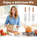 SHIKORI Professional Cheese Graters for Kitchen Stainless Steel Handheld, Metal Lemon Zester Grater With Wood Handle For Cheese, Chocolate, Spices, Kitchen Gadgets And Tools-Longboard