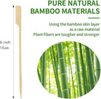 Bamboo Skewers 6 Inch, 200 PCS Cocktail Skewers for Appetizers, BBQ, Fruit Kabobs, Sandwich, Drink