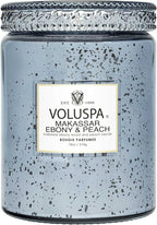 Candle Large - Makassar Ebony and Peach by Voluspa for Unisex - 18 oz Candle