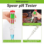Digital Food pH Meter YINMIK pH Meter Food Fermentation with Calibration Solution Kit pH Test Strips for Food Spear Tip pH Meter Probe for Dough Sushi Rice Fermenting Sausage Meat Soap Cheese …