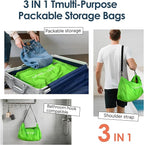 Vacuum Bags for Travel Luggage with Wireless Pump, Compression Bags for Carry On Suitcases and Backpack, Vacuum Seal Packing cube for Cloth Packing (1PC + PUMP)