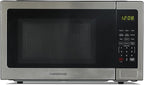 Farberware 1.1 Cu. Ft. Countertop Microwave Oven – 1000 Watts Power, Auto Cook Settings, Defrost, Easy Clean and Child Safety Lock-Stainless, Stainless Steel