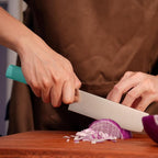 6 Inch Nakiri Knife, AR-RPM9 Steel & Replaceable Handle, Multipurpose Meat Cleaver Vegetable Chef Knife with Oak Sheath, Gift for Home Chefs