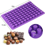 88-Cavity Cylinder Gummy Candy Silicone Molds,Chocolate Truffles Mold for Fat Bombs Keto Snacks Pralines Jelly Caramel Mold