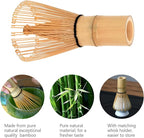 7 Pcs Matcha Whisk Set, Ceramic Matcha Set Includes Matcha Bowl, Bamboo Matcha Whisk and Holder, Bamboo Scoop, Scoop Holder, matcha sifter and Tea Towel - Matcha Kit for Matcha Lovers（White）