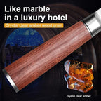6.5 Inch Nakiri Knife, Asian Usuba Knife, Stainless Steel With Hand-forged, Brazilian Rosewood Handle and Gift Box for Family & Restaurant