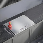 304 Stainless Steel Cutting Board – Stainless Steel Kitchen Chopping Boards Non-Slip, Dishwasher Safe – Ideal for Meat, Vegetables, Fruits, Bread & Baking – Commercial & Home Use (15.7 * 11.8in)
